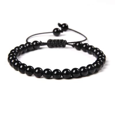 Attraction Zen ARMBAND VERSTELLBAR | ECHTES NATURSTEIN | KOSTENLOSE EBOOKS DEUTSCH | HANDGEFERTIGT | Schmuck für Damen und Herren | ALLE STEINE IN UNSEREN ARMBÄNDERN SIND NATÜRLICH (ONYX4mm) von Attraction Zen