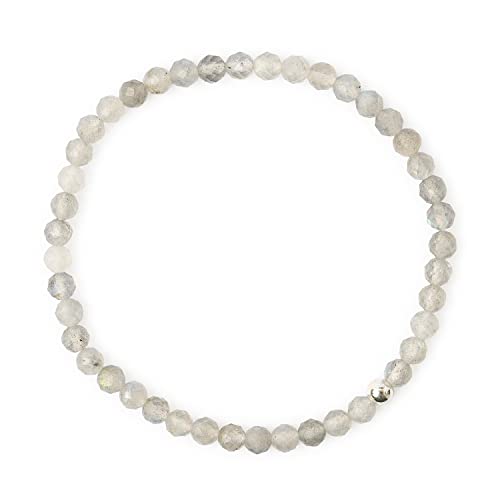 Attraction Zen ECHTES 4mm NATURSTEIN FACETTIERT| SILBERPERLE 925 STERLING | KOSTENLOSE EBOOKS DEUTSCH | HANDGEFERTIGT | Schmuck für Damen | ALLE STEINE IN UNSEREN ARMBÄNDERN SIND NATÜRLICH von Attraction Zen
