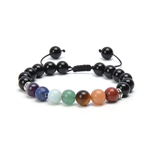 Attraction Zen ARMBAND VERSTELLBAR | ECHTES 8mm NATURSTEIN | KOSTENLOSE EBOOKS DEUTSCH | HANDGEFERTIGT | Schmuck für Damen und Herren | ALLE STEINE IN UNSEREN ARMBÄNDERN SIND NATÜRLICH (ONYX) von Attraction Zen