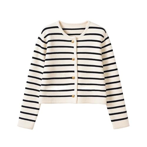 Altes Geld Ästhetische Strickjacke Pullover Frauen Coqutte Öffnen Vorne Knopf Unten Gestrickte Jacken Gyaru Y2K Cropped Pullover, Schwarz, Groß von Attria