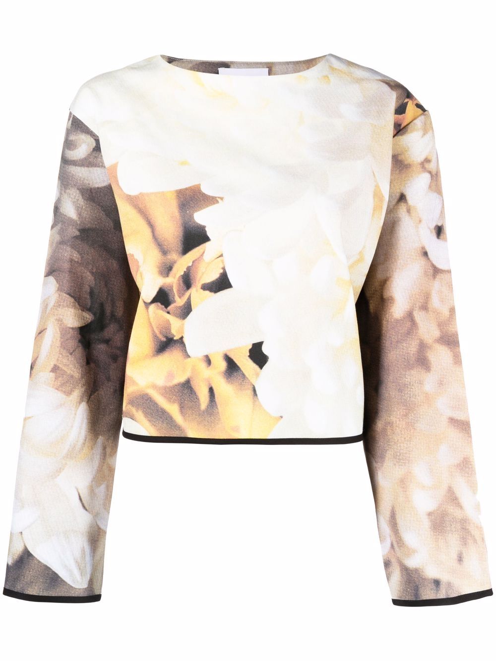 Atu Body Couture Sweatshirt mit Blumen-Print - Nude von Atu Body Couture