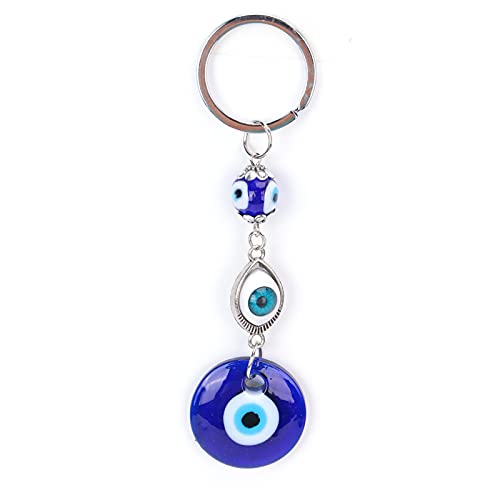 Atyhao Evil Eye Schlüsselanhänger, Hängender Türkischer Glasamulett Schlüsselanhänger für Mädchen Frauen Schlüsseltasche Dekor Viel Glück SegenAnhänger von Atyhao