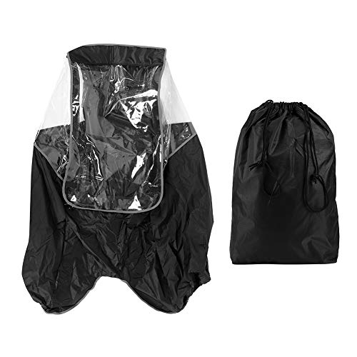 Atyhao Fahrrad Regenmantel Fahrrad Regenschutz Abdeckung Regenschutz Fahrradrücksitze Regenmantel für Kindersitze, Höhe unter 11 cm (Sitze Nicht inbegriffen)(Schwarz) von Atyhao