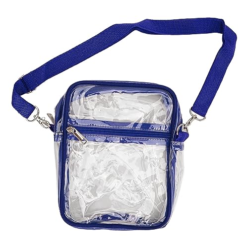 Atyhao Klare Reisetasche, Transparente Tasche, Atmungsaktives Netzband, Transparentes PVC, Wasserdicht, für Reisen mit Mädchen (Blau) von Atyhao