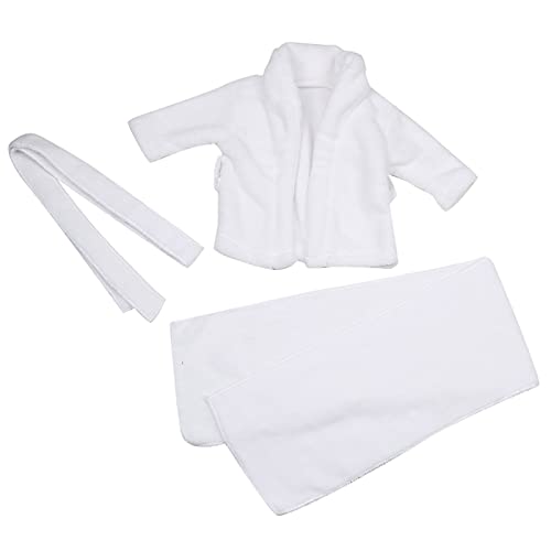 Baby Fotografie Requisiten Bademantel Handtücher, Weiß Neugeborene schießen Foto Kostüm Neugeborene Fotoshooting Outfits Kleinkind Fotos Kleidung Set[3-6 Months] Stühle von Atyhao