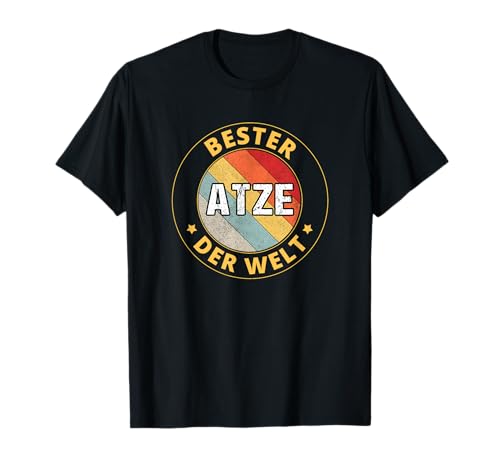 Atze Vorname T-Shirts & Geschenke Herren Unisex T-Shirt Schwarz Klein Einfarbig Crew-Ausschnitt Pull-On 1 Count Atze Fans, Freunde und Familie, alle Altersgruppen und Geschlechter Erwachsene, Kinder von Atze Vorname T-Shirts & Geschenke