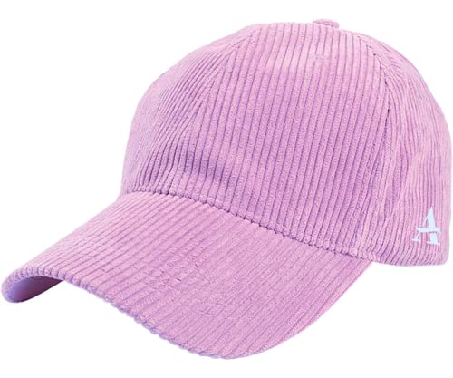 Klassische Cord-Baseballkappe, Rose, Einheitsgröße von Atzi Hats