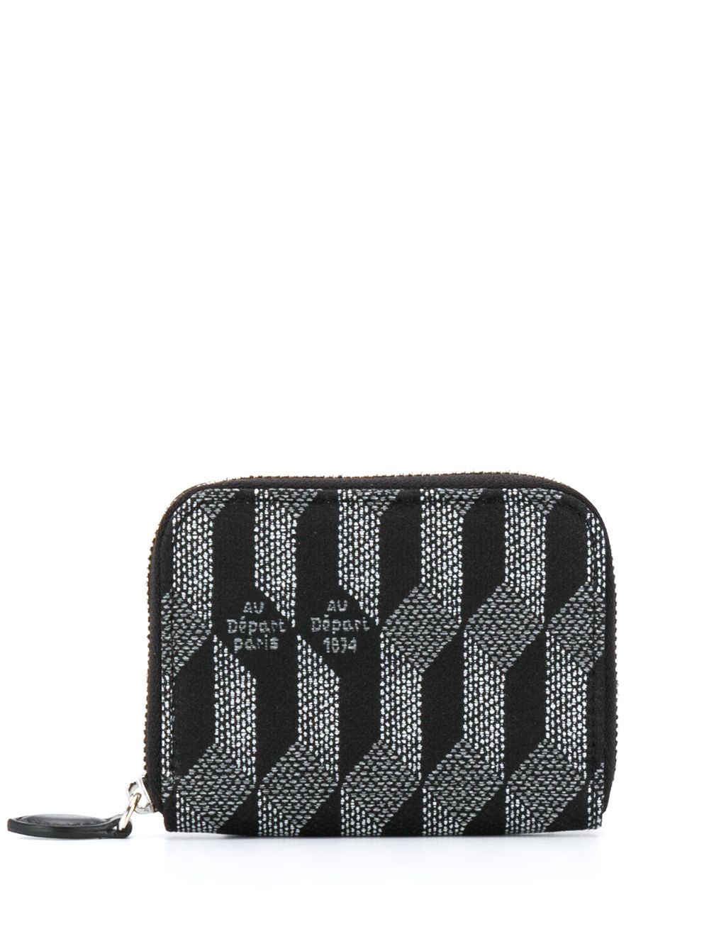 Au Départ monogram print purse - Schwarz von Au Départ