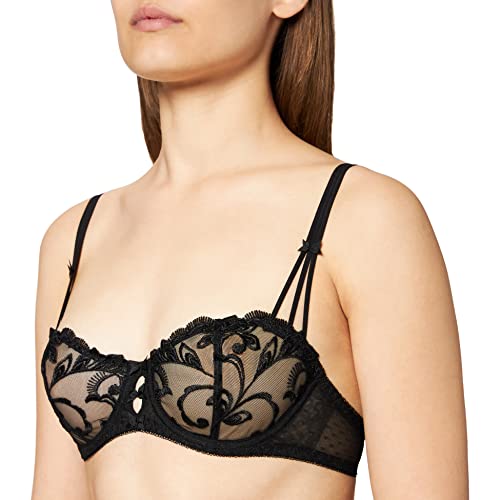 Aubade Damen Demi Bra AU BAL DE FLORE SCHWARZ 80B von Aubade