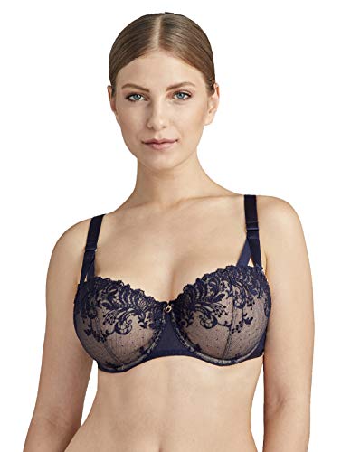 Aubade, Komfort Halbschalen-BH FEMME PASSION, Verstellbare Träger, Größe: 65E, Farbe: Blau Crépuscule, MI14-02 von Aubade
