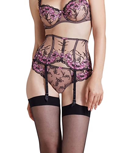 Aubade A Fleur de Toi, Taillengürtel mit Floralen Stickereien, Sexy Lingerie für Damen, Strumpfhalter, Sexy Modeaccessoire, Farbe: Romance von Aubade