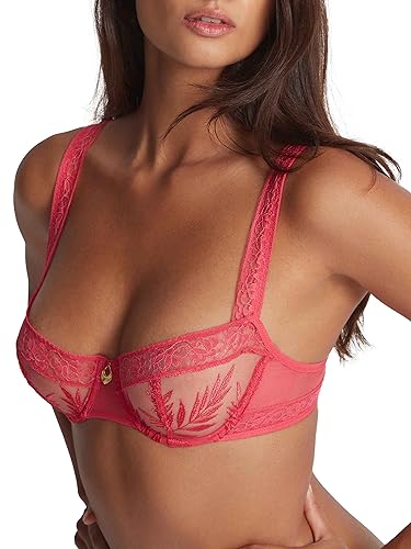 Aubade Damen Parenthese Tropic Halbschalen Balconette-BH, Rot (Joy), 75B von Aubade