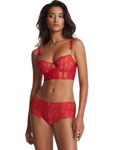 Aubade Damen Flowermania Saint-Tropez Slip Hipster-Höschen, Rot (Rouge Floral), L von Aubade