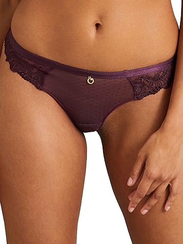 Aubade Damen Frau Passion_mi26 Tanga, Wineberry, 36 von Aubade