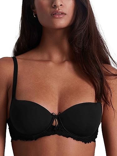 Aubade Damen LOVESSENCE_RMN04 Push Up Bra, Noir, 95B von Aubade