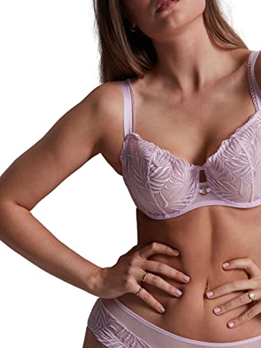 Aubade Damen Paradis Exotique Halbschalen Balconette-BH, Rosa (Sweet Lavender), 85C von Aubade