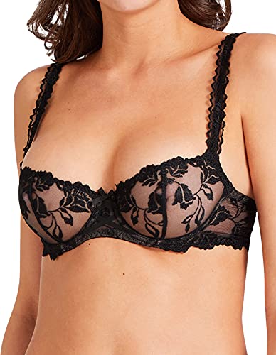 Aubade Damen Softessence halben Körbchen Geformter BH, Blickdicht, Schwarz (Schwarz), 65C/S von Aubade