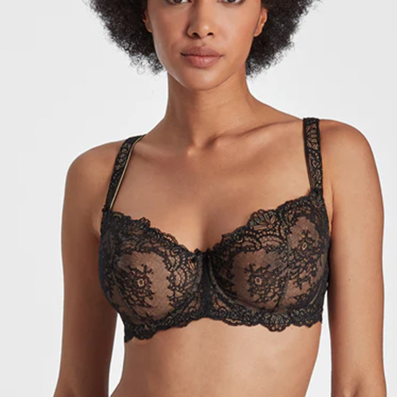 Aubade Danse Des Sens Balconette BH, Schwarz, Größe: 80G, Damen von Aubade
