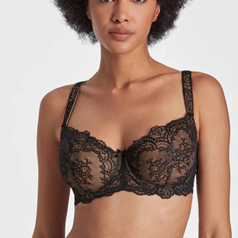 Aubade Danse Des Sens Balconette BH, Schwarz, Größe: 80G, Damen von Aubade