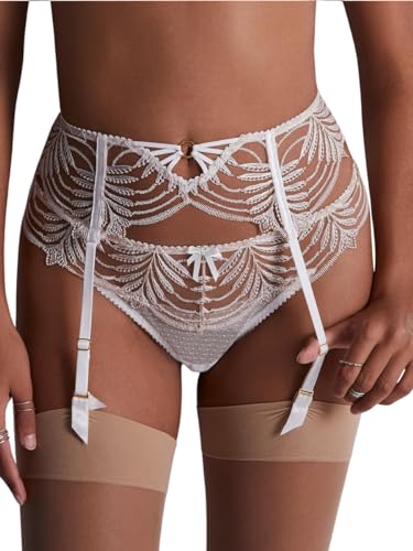 Aubade Hypnolove Strapsgürtel, Goldfarbene Federn, Medium von Aubade