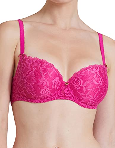 Aubade Rosessence, Komfort Halbschalen BH, Sexy Lingerie für Damen, Komfort und Starker Halt, Push up BH, Farbe: Fuchsia von Aubade