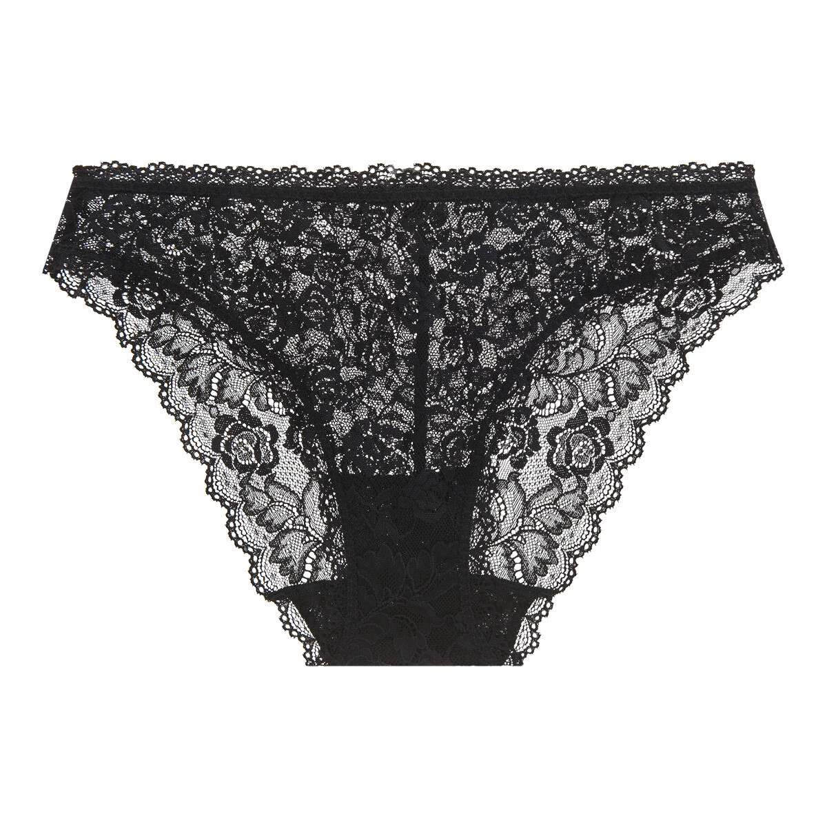 Aubade Roseessence Italian Tai Slip, Farbe: Schwarz, Größe: 40, Damen von Aubade