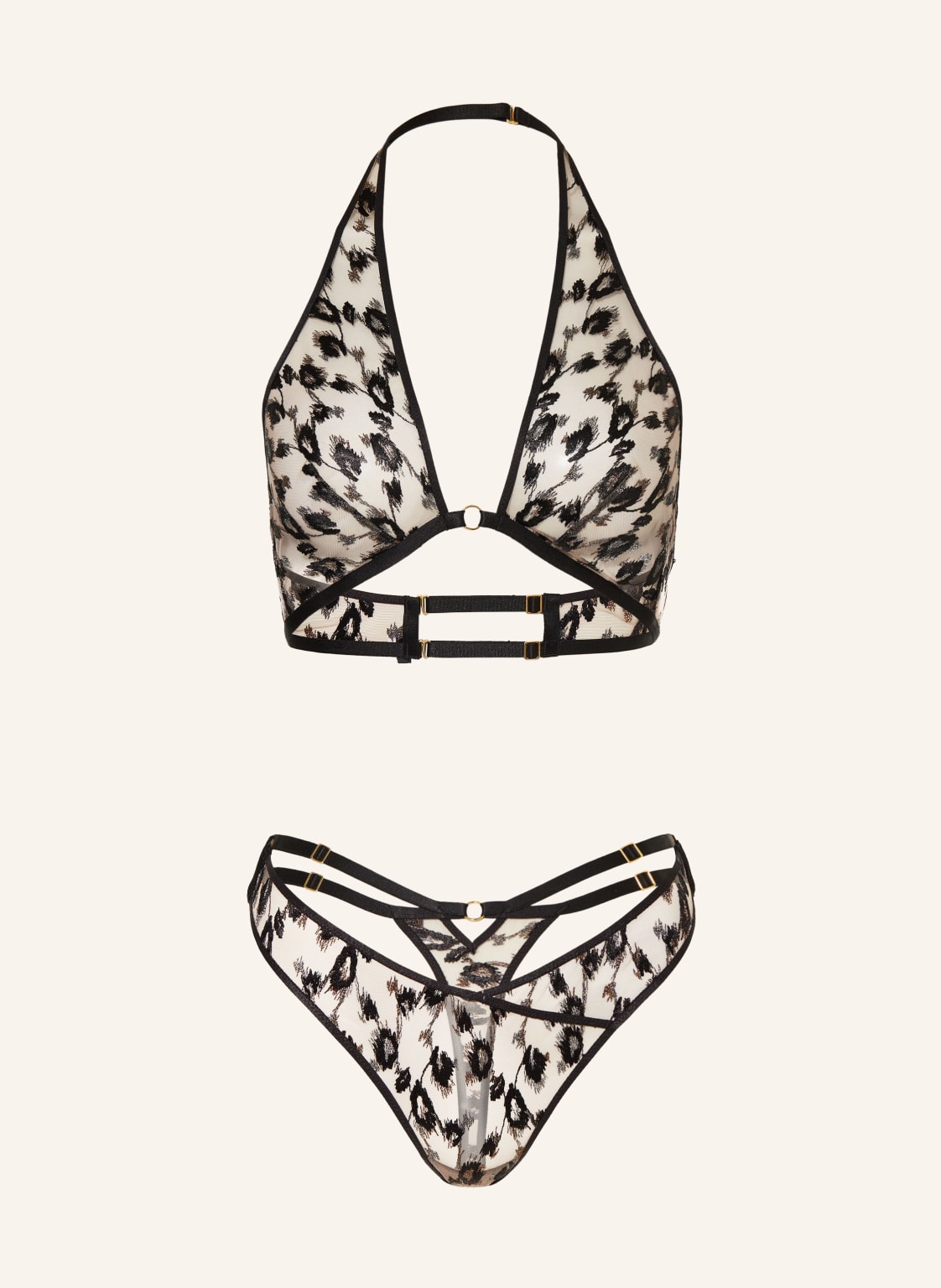 Aubade Set Absolutely Wild: Triangel-Bh Und String Mit Glitzergarn gold Aubade Set Absolutely Wild: Triangel-Bh Und String Mit Glitzergarn gold von Aubade