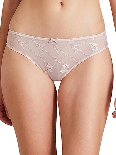 Aubade Softessence, Tanga, String mit Stickereien und Mesh, Sexy Lingerie für Damen, Damen String, Dezent und sinnlich, Farbe: Nude von Aubade