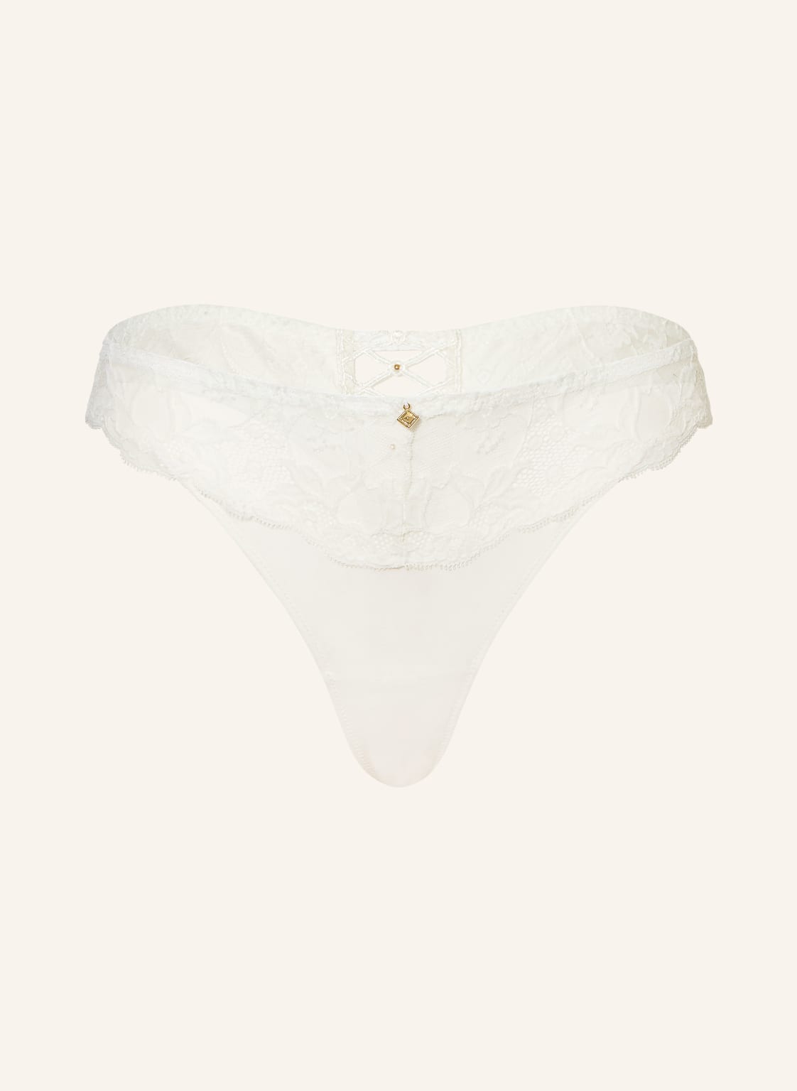 Aubade String Kiss Of Love Mit Schmucksteinen weiss von Aubade