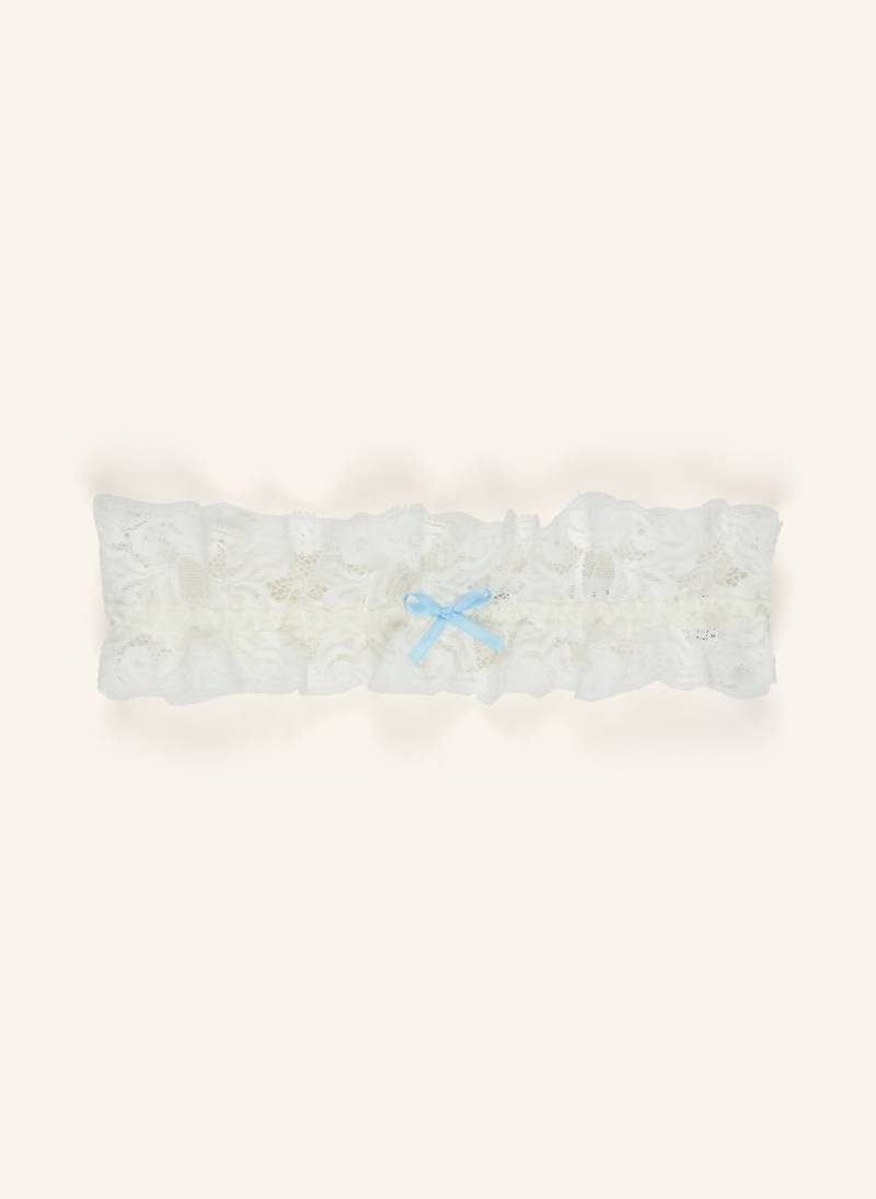 Aubade Strumpfband Kiss Of Love weiss von Aubade