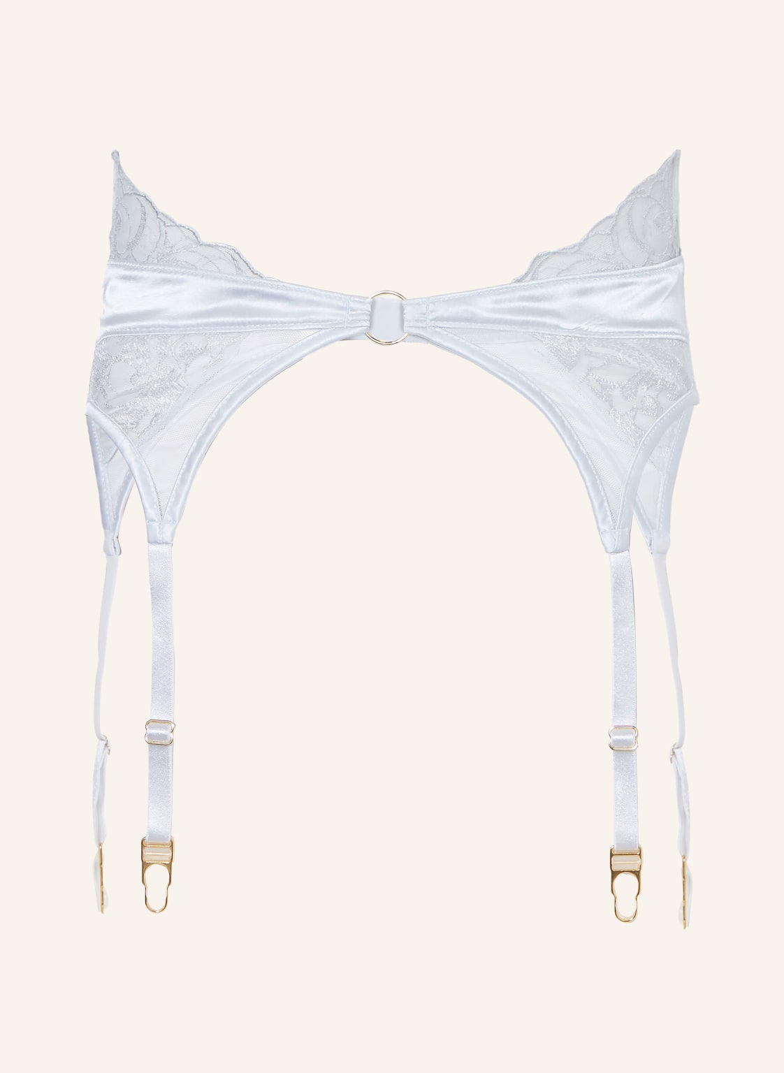 Aubade Strumpfhalter Satin Memories blau von Aubade