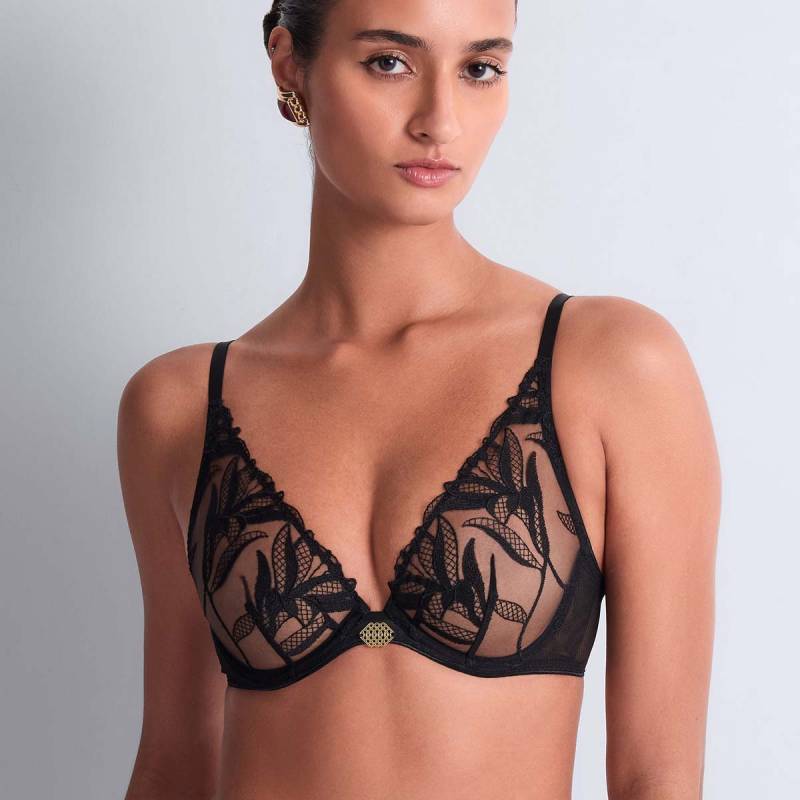 Aubade Sweet Euphoria Triangel BH, Schwarz, Größe: 75E, Damen von Aubade