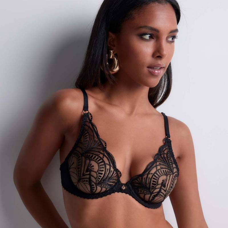 Aubade Vibes Triangel BH, Schwarz, Größe: 85E, Damen von Aubade
