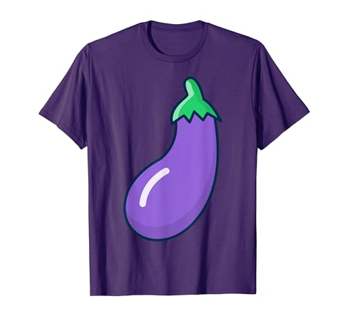 Aubergine Kostüm Gemüse vegan Erwachsene Damen Herren Kinder T-Shirt von Aubergine Kostüm Gemüse Veganer Karneval Fasching