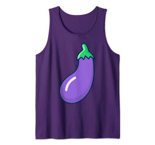Aubergine Kostüm Gemüse vegan Erwachsene Damen Herren Kinder Tank Top von Aubergine Kostüm Gemüse Veganer Karneval Fasching