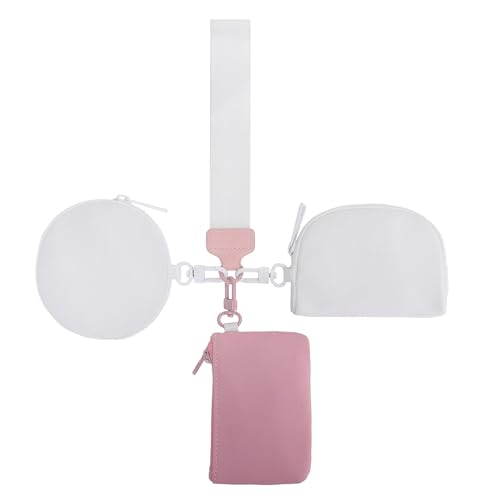 Aublinto Damen Mini Portemonnaie kleine Geldbörse Change Pouch Brieftasche Kartenhalter Münztasche Geldbörse mit Armband Mini Portemonnaie mit RFID Schutz Kreditkartenetui für Frauen Mädchen von Aublinto