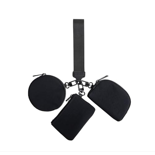 Aublinto Damen Mini Portemonnaie kleine Geldbörse Change Pouch Brieftasche Kartenhalter Münztasche mit Armband Handtaschemit Kleiner Pouch Tasche mit Reißverschluss Münztasche Frauen Unisex von Aublinto