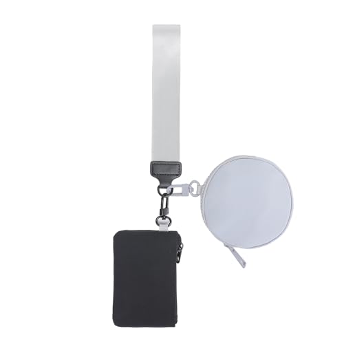 Aublinto Damen Mini Portemonnaie kleine Geldbörse Change Pouch Brieftasche Kartenhalter Münztasche mit Armband Handtaschemit Mini Kurzer Geldbeutel Frauen mit Zipper Brieftasche von Aublinto