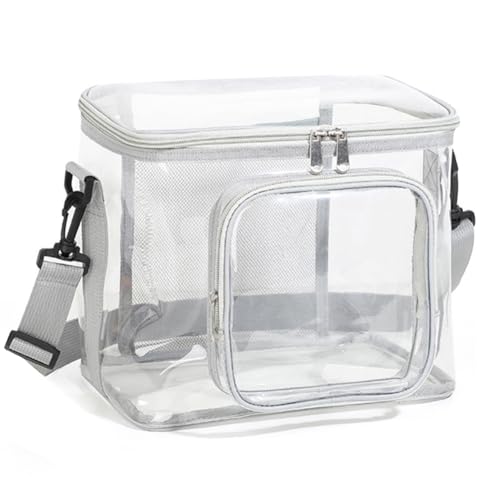 Aublinto Damen Reise wasserdichte Kulturbeutel Make Up Tasche Transparent Kosmetiktasche Kulturbeutel Transparent Waschbeutel Toilettentasche für Männer Frauen Kinder Familie Wiederverwendbare von Aublinto