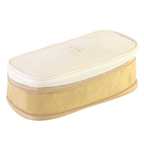 Aublinto Federmäppchen Federtaschen Mäppchen Etui Pencil Case Federmäppchen schreibwarentasche federmäppchen schreibwaren Tasche faltbares Federmäppchen Leinen-Bleistifttasche für Teenageralter von Aublinto