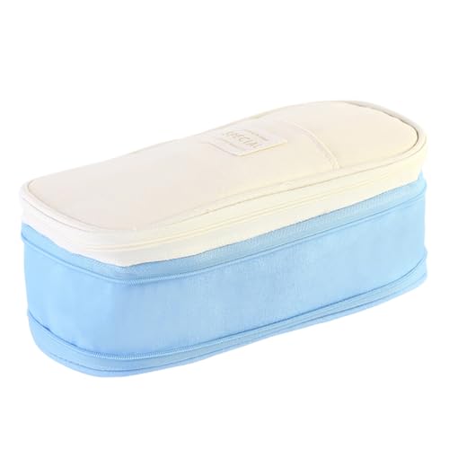 Aublinto Federmäppchen Federtaschen Mäppchen Etui Pencil Case Federmäppchen schreibwarentasche federmäppchen schreibwaren Tasche faltbares Federmäppchen Leinen-Bleistifttasche für Teenageralter von Aublinto