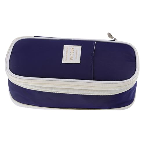 Aublinto Federmäppchen Federtaschen Mäppchen Etui Pencil Case Federmäppchen schreibwarentasche federmäppchen schreibwaren Tasche faltbares Federmäppchen Leinen-Bleistifttasche für Teenageralter von Aublinto