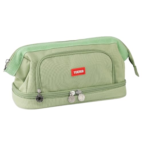Aublinto Federmäppchen Federtaschen Mäppchen Etui Pencil Case Federmäppchen schreibwarentasche federmäppchen schreibwaren Tasche zweilagiges Federmäppchen für das College die Schule das Büro von Aublinto