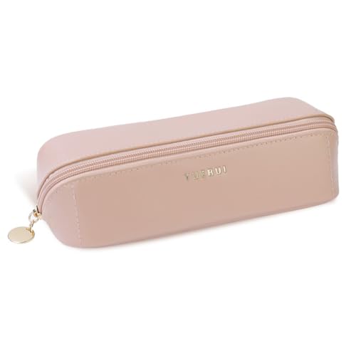 Aublinto Federmäppchen Federtaschen Mäppchen Etui Pencil Case Federmäppchen schreibwarentasche federmäppchen schreibwaren tasche Einfache Stifttasche aus PU-Leder für Mädchen Schüler Schule Bürobedarf von Aublinto