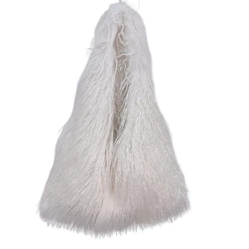 Aublinto Handtasche kunstfell umweltfreundliche Plüschtasche Damen Tasche Kunstpelz Umhängetasche Fuzzy Geldbörse Eimer Tasche Handtasche Niedlich Flauschige Crossbody Bag Damen für Uni Mädchen von Aublinto