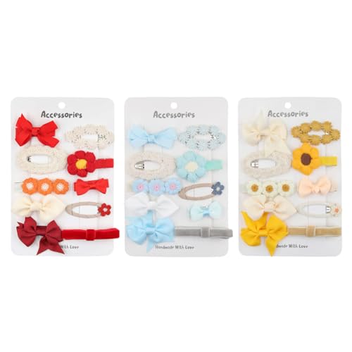 Aublinto Kinder Kids Haarspangen Baby Kinderhaarspange Mädchen Haarclips Baby Klein Bunte Haarspangen für Baby Mädchen Feines Haar Neugeborene Kleinkinder kleine Haarspangen Baby feines Haar von Aublinto