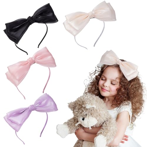 Aublinto Kinder baby 4-teiliges Stirnband für Mädchen mit funkelnden großen Frauen Mädchen Party Cosplay Weihnachten Halloween Geschenkfür stylische Mädchen Typ 1 + Typ 2 + Typ 3 + Typ 4 von Aublinto
