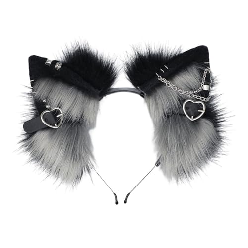 Aublinto Plüsch Anime Stirnbänder | Unisex Accessoires | Originelles Punk-Design für Anime-Liebhaber Aublinto Plüsch Anime Stirnbänder | Unisex Accessoires | Originelles Punk-Design für Anime-Liebhaber von Aublinto