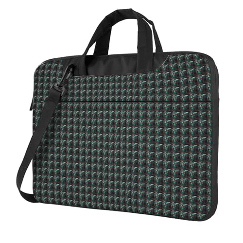 Aubnva Coole Schlagzeug-Druck, leicht, vielseitig, Büro-Arbeitstasche, stilvolle und funktionale Laptop-Tasche, für Damen und Herren, Schwarz , 15.6 inch von Aubnva