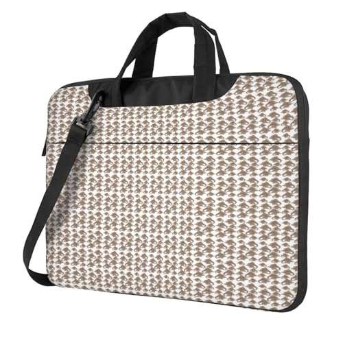 Aubnva Faultier-Hintergrunddruck, leicht, vielseitig, Büro-Arbeitstasche, stilvolle und funktionale Laptop-Tasche, für Damen und Herren, Schwarz , 13 inch von Aubnva
